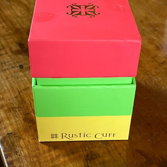 Rustic Cuff Inspirational Brass LOVE HOPE Bracelet Set in Gift Box - Picture 5 of 5